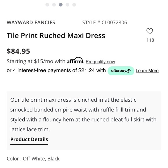 eShatki Wayward Fancies Plus Size Tile Print Ruched Maxi Dress Size 22W - Picture 4 of 16